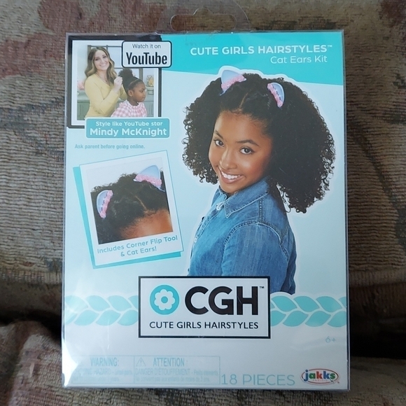 Cute Girls Hairstyles Cat Ears Kit - Picture 1 of 6
